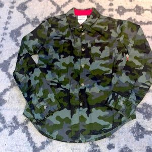 Girls Camo Western Shirt